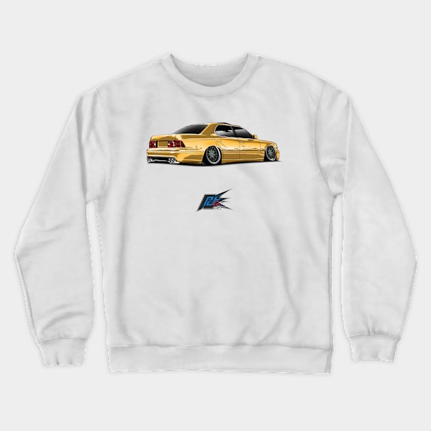 lexus ls400 yellow Crewneck Sweatshirt by naquash